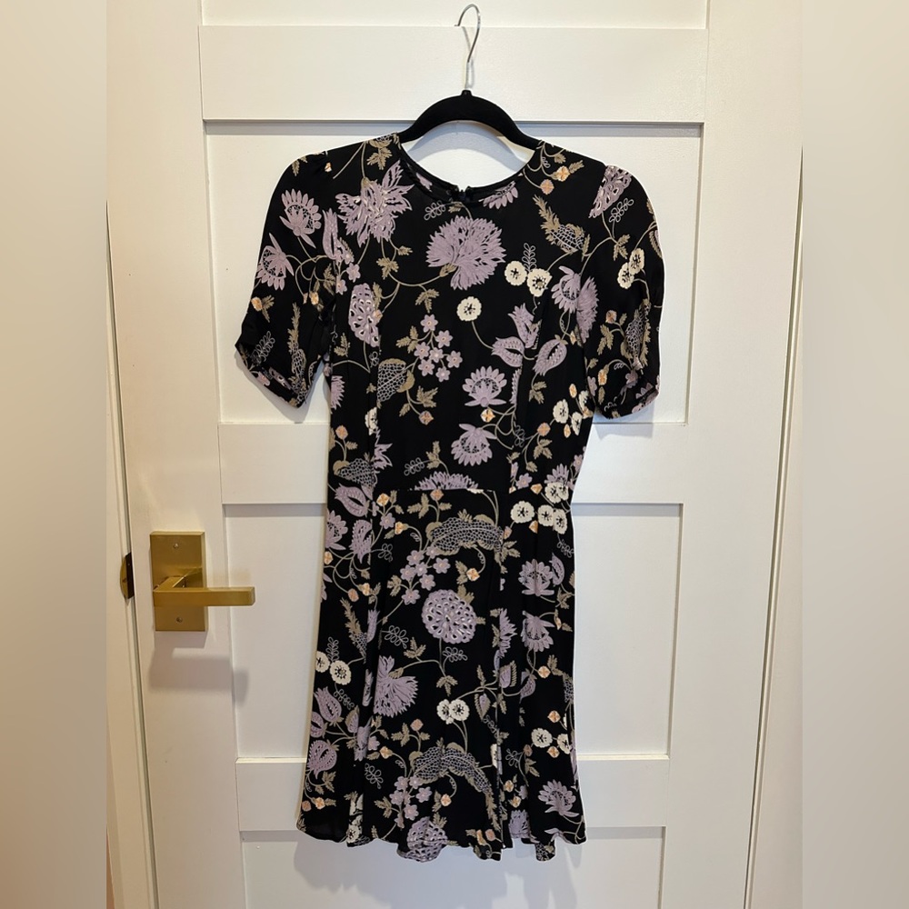 Reformation dress black floral on trend for spring 2024 🥀